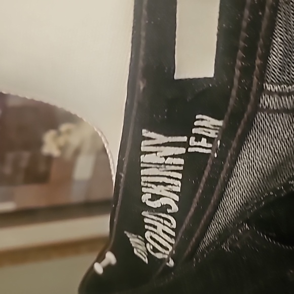 DKNY Navy Denim Jeans Size 10r EUC - Picture 3 of 4